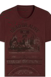 T-Shirt Melange Dead Or Alive Bordo Mescla