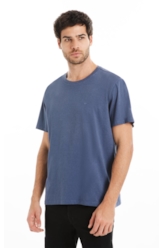 T-Shirt Melange Easa Classic Azul Jeans Mescla