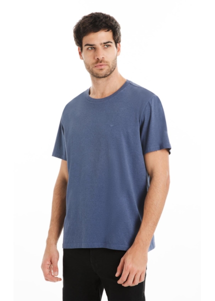 T-Shirt Melange Easa Classic Azul Jeans Mescla