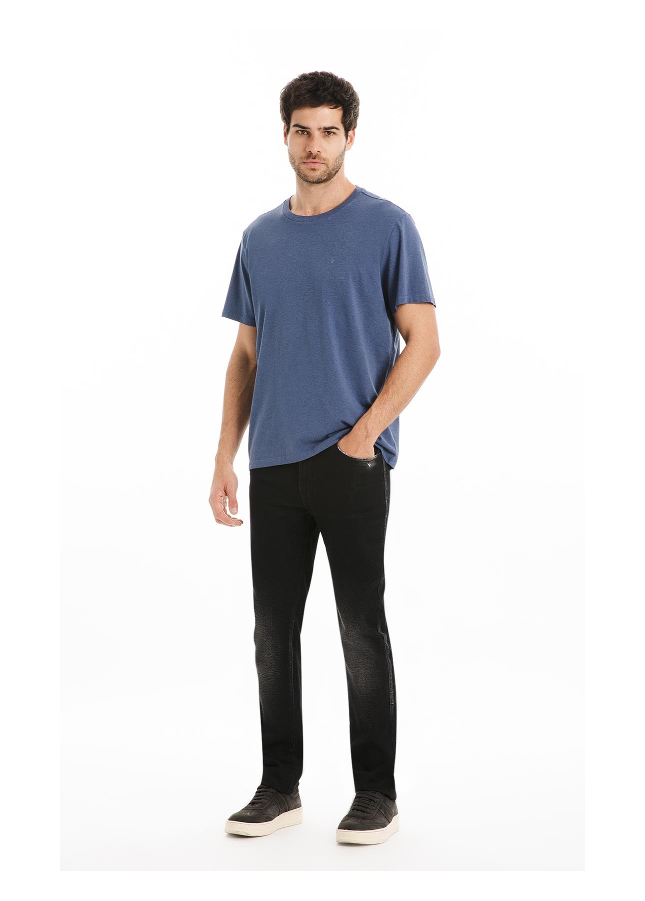 T-Shirt Melange Easa Classic Azul Jeans Mescla