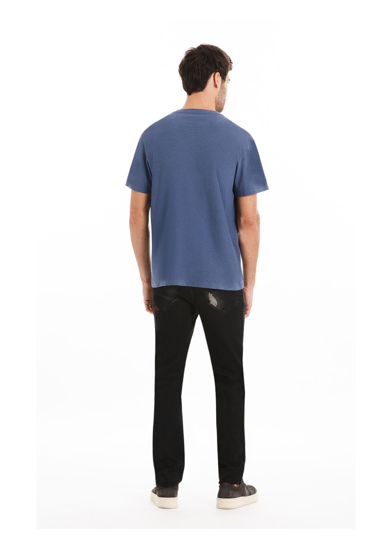 T-Shirt Melange Easa Classic Azul Jeans Mescla