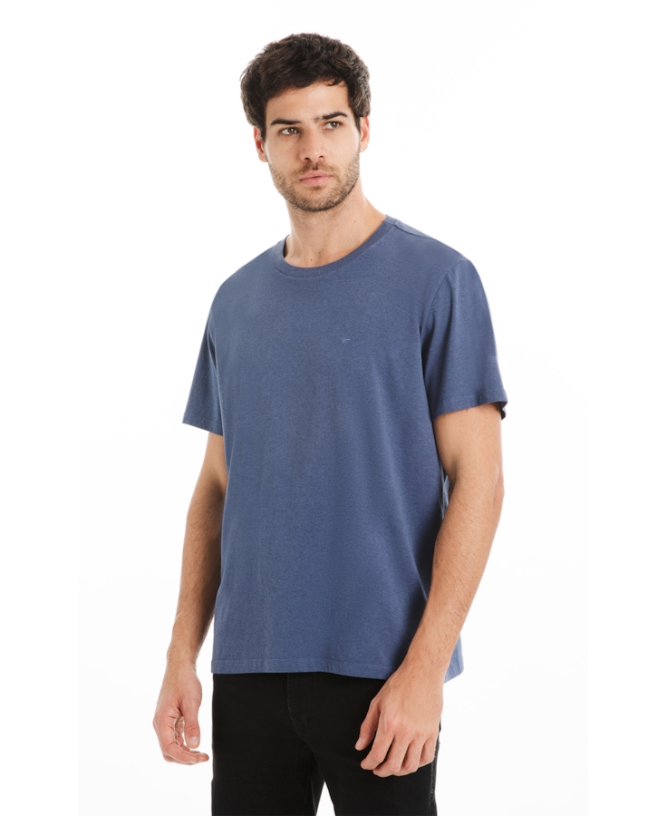 T-Shirt Melange Easa Classic Azul Jeans Mescla