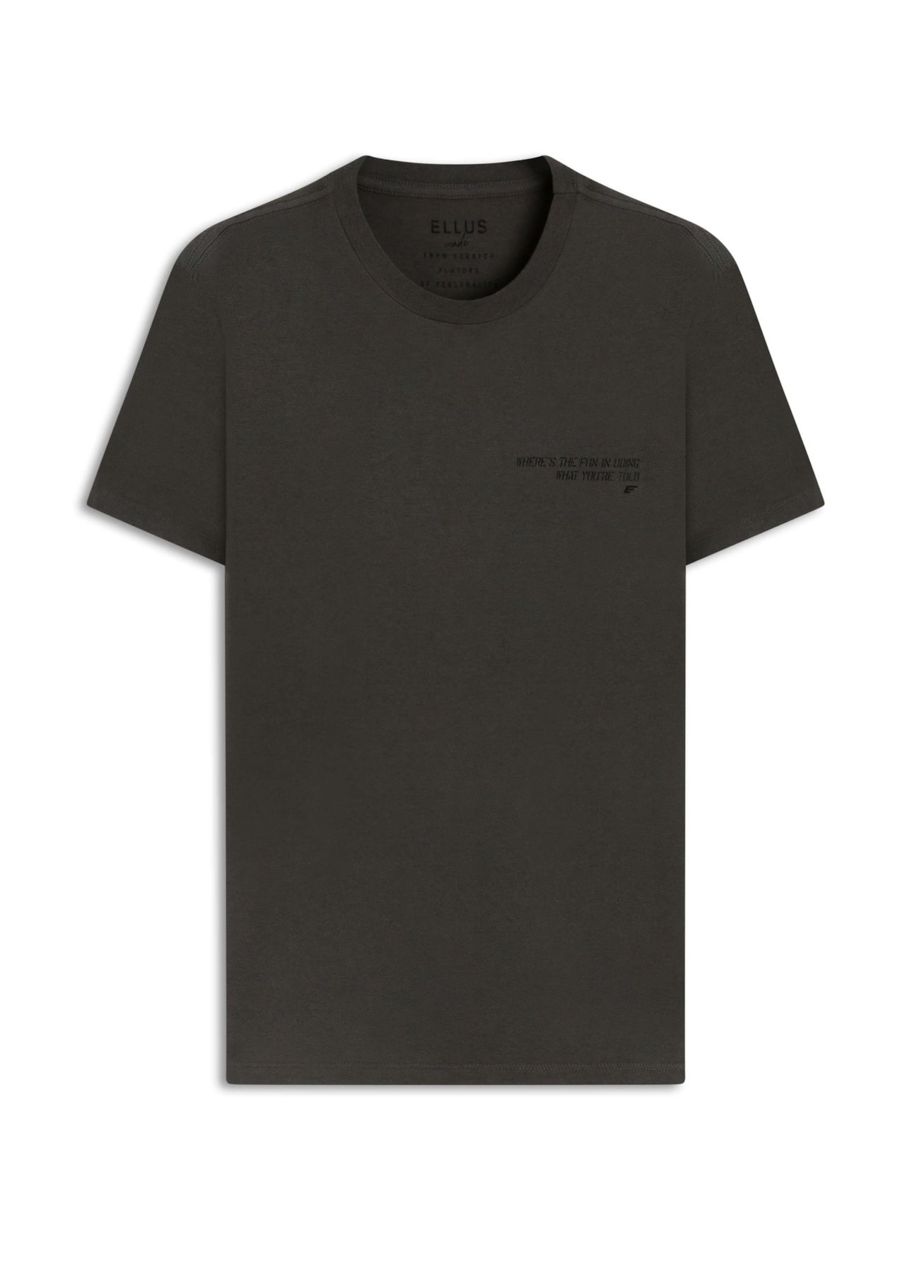 T-Shirt Melange Wheres The Fun Verde Militar Mescla