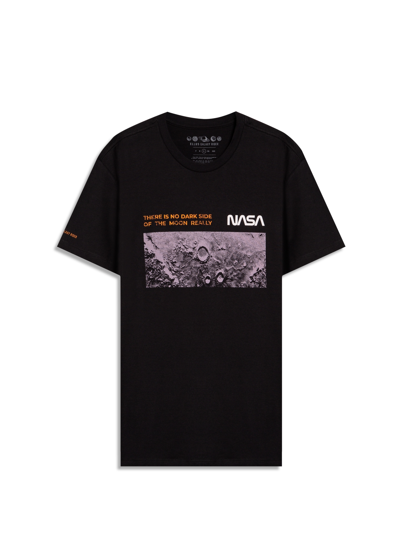 T-Shirt Moon Nasa Preto