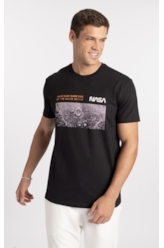 T-Shirt Moon Nasa Preto