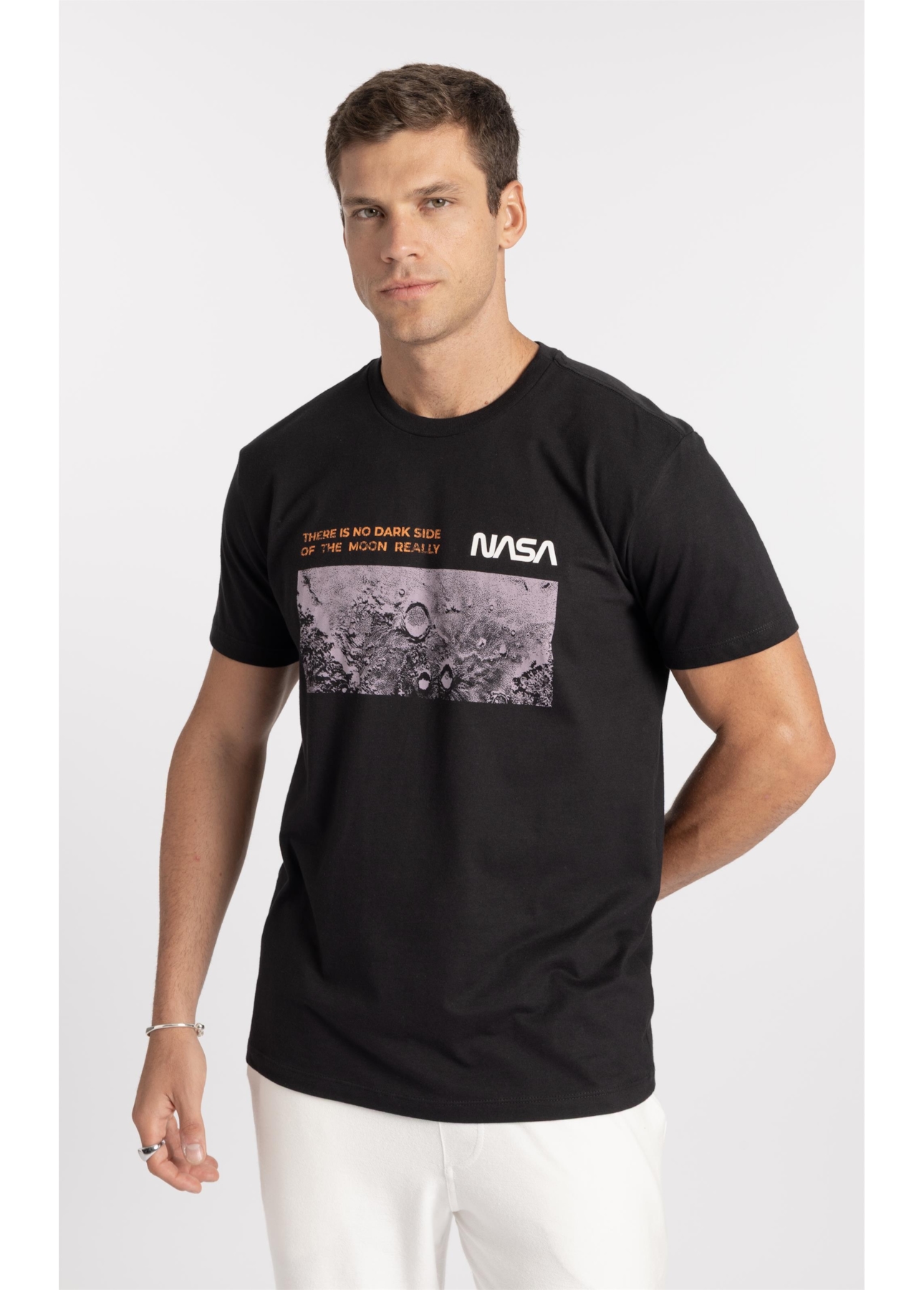 T-Shirt Moon Nasa Preto