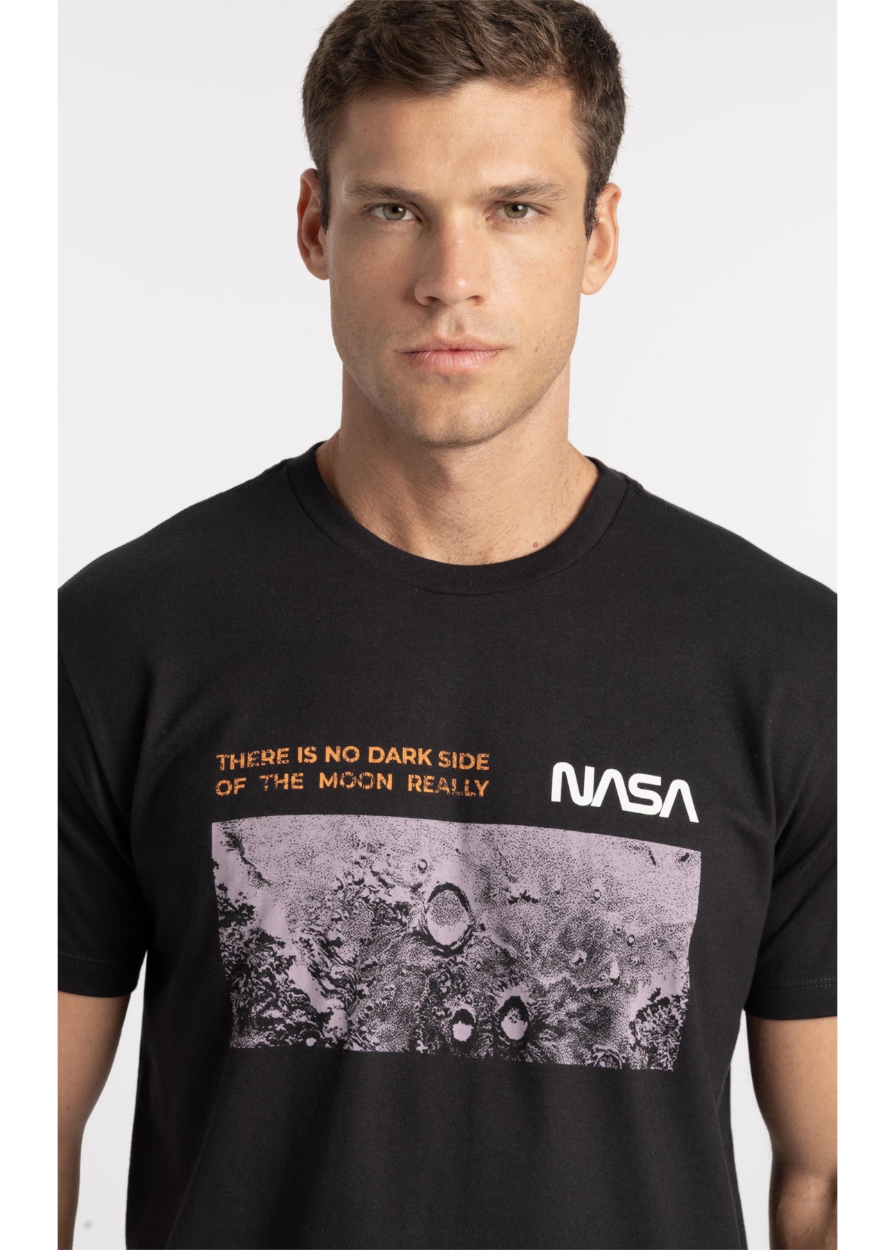 T-Shirt Moon Nasa Preto