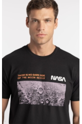 T-Shirt Moon Nasa Preto