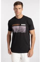 T-Shirt Moon Nasa Preto