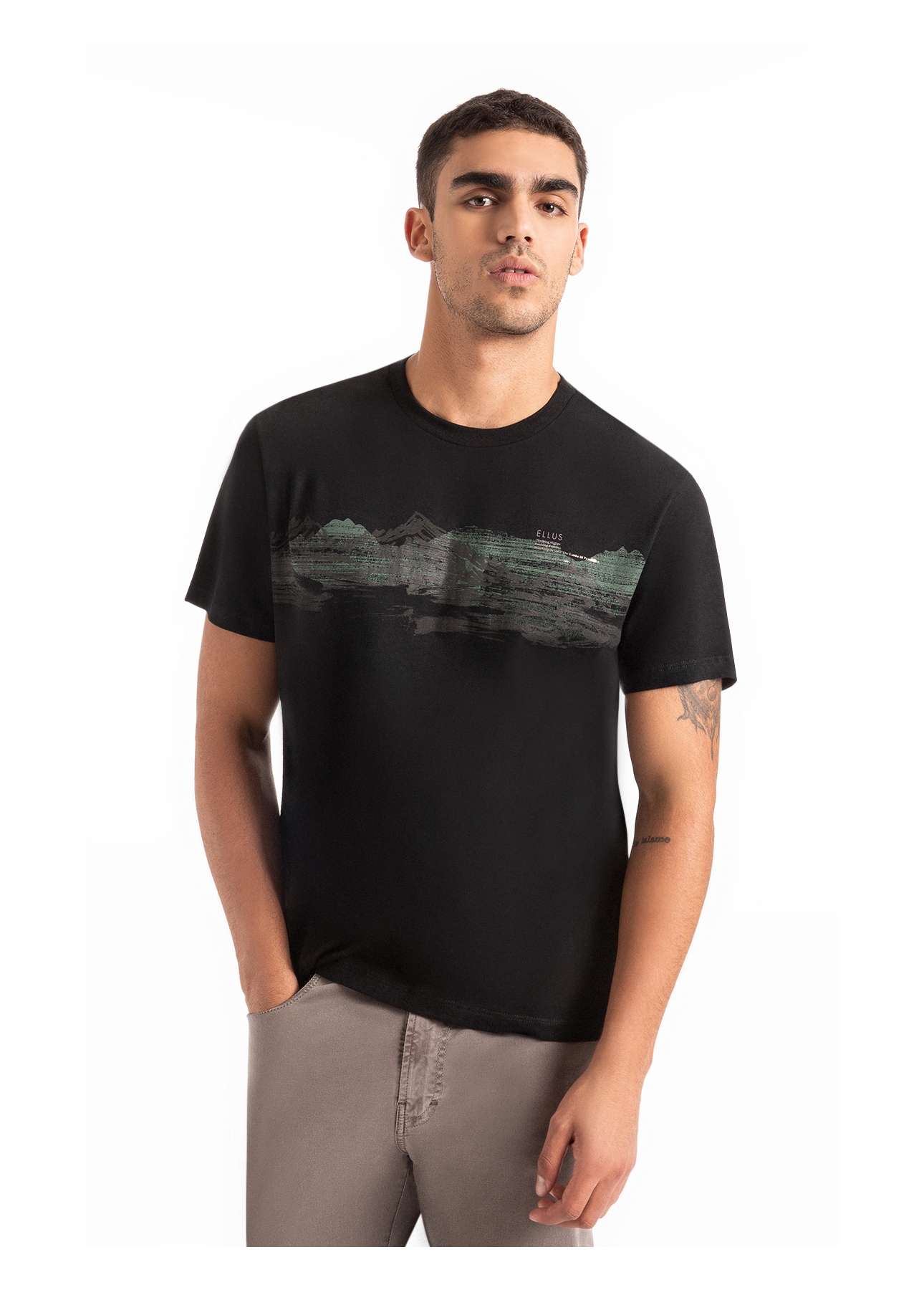 T-Shirt Mountain Range Classic Preto
