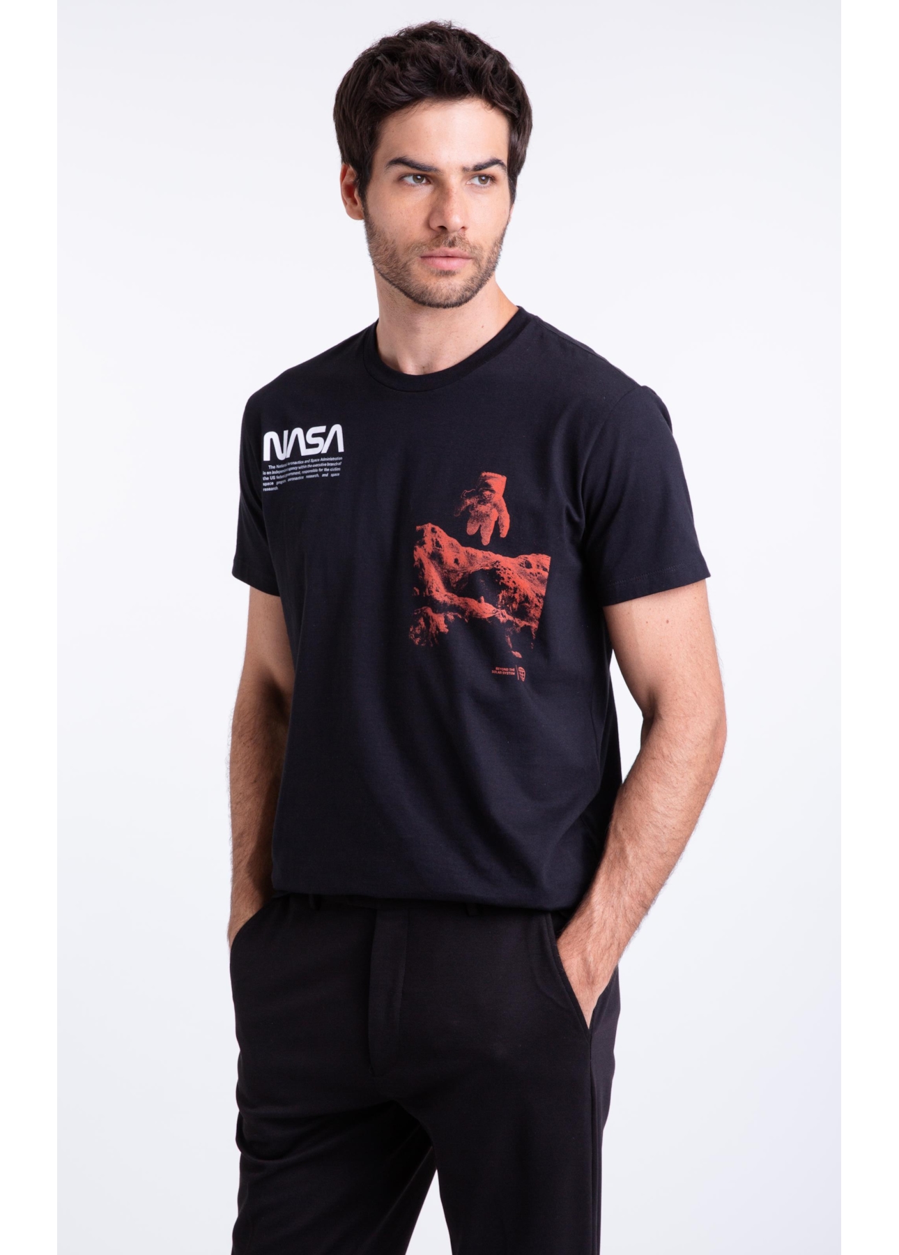 T-Shirt Nasa Astronaut Preto