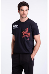 T-Shirt Nasa Astronaut Preto