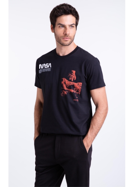 T-Shirt Nasa Astronaut Preto