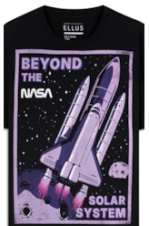 T-Shirt Nasa Beyond Preto