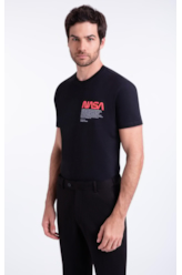 T-Shirt Nasa Worm Preto