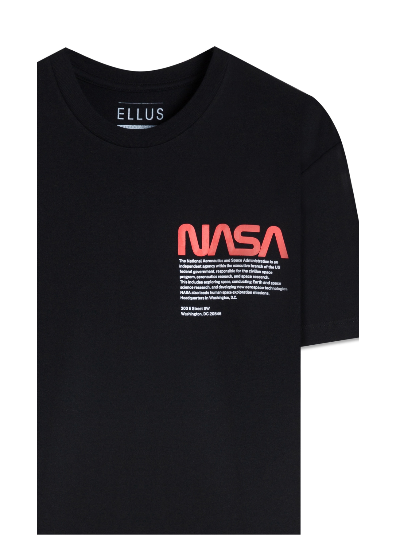 T-Shirt Nasa Worm Preto