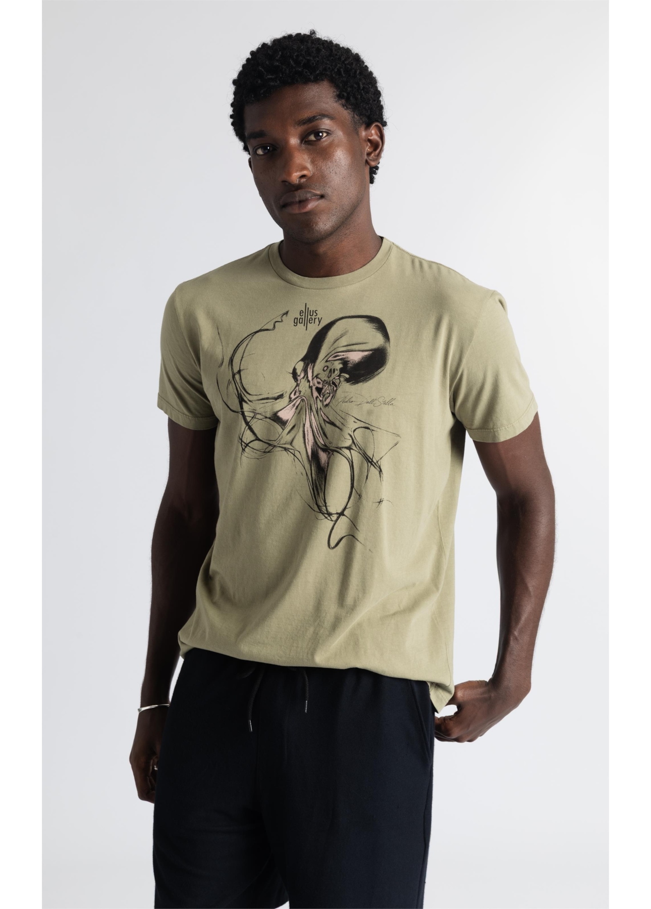 T-Shirt Octopiuuss Gallery Classic Pistache