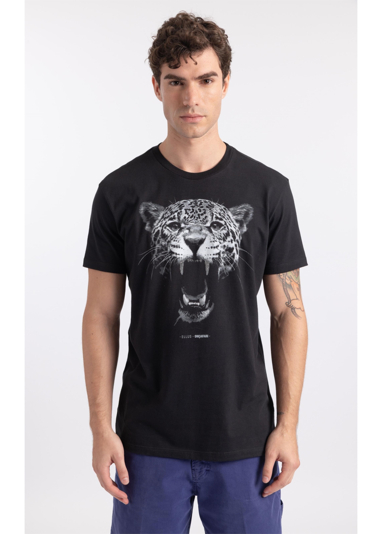 T-Shirt Onçafari Dentes Classic Preto