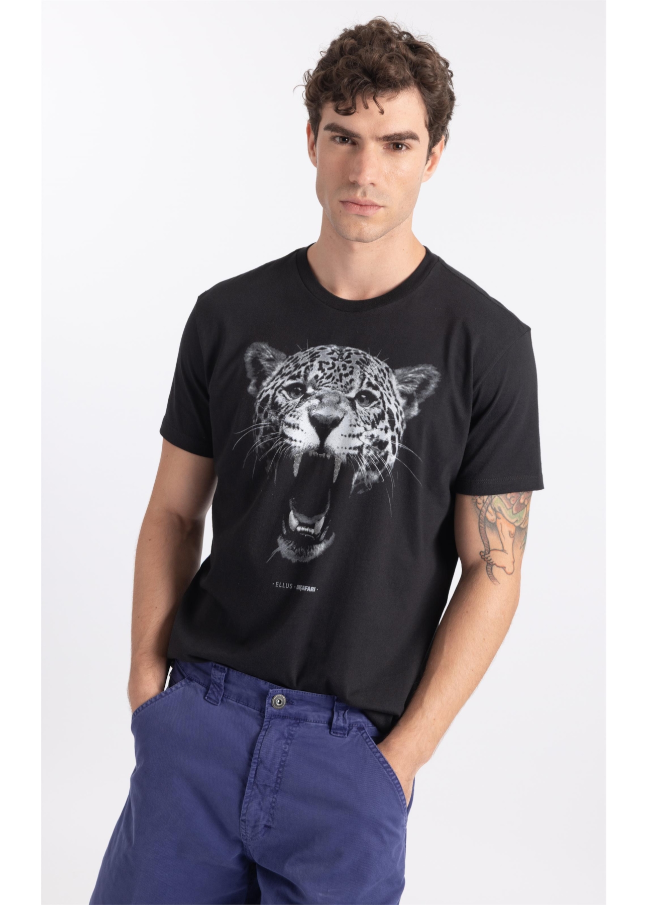 T-Shirt Onçafari Dentes Classic Preto