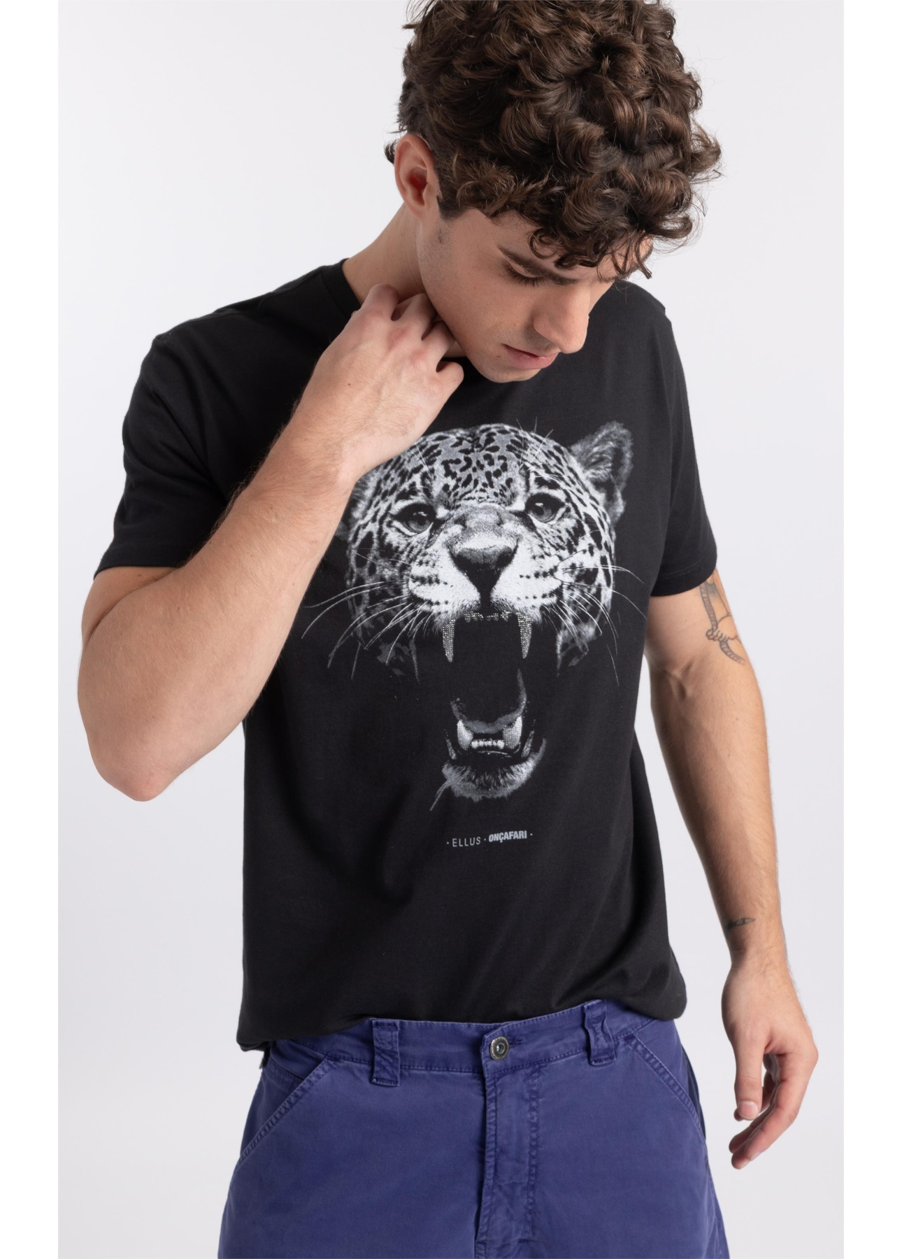 T-Shirt Onçafari Dentes Classic Preto