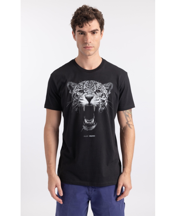 T-Shirt Onçafari Dentes Classic Preto