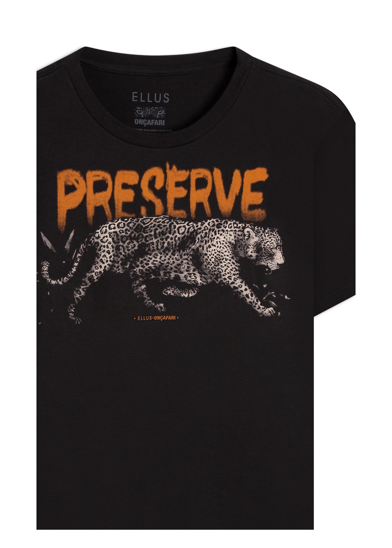 T-Shirt Onçafari Preserve Classic Preto
