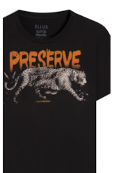 T-Shirt Onçafari Preserve Classic Preto