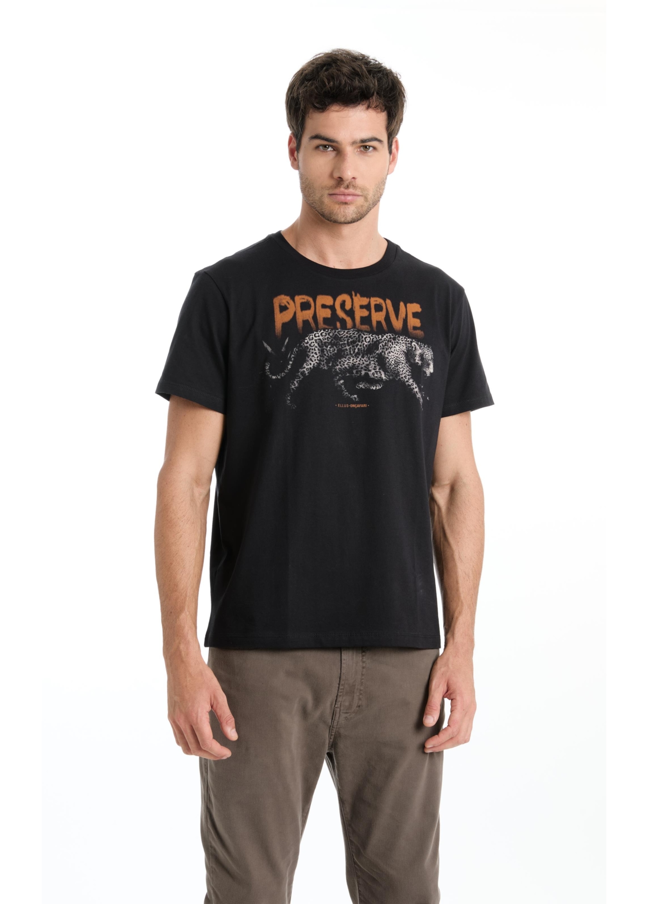T-Shirt Onçafari Preserve Classic Preto