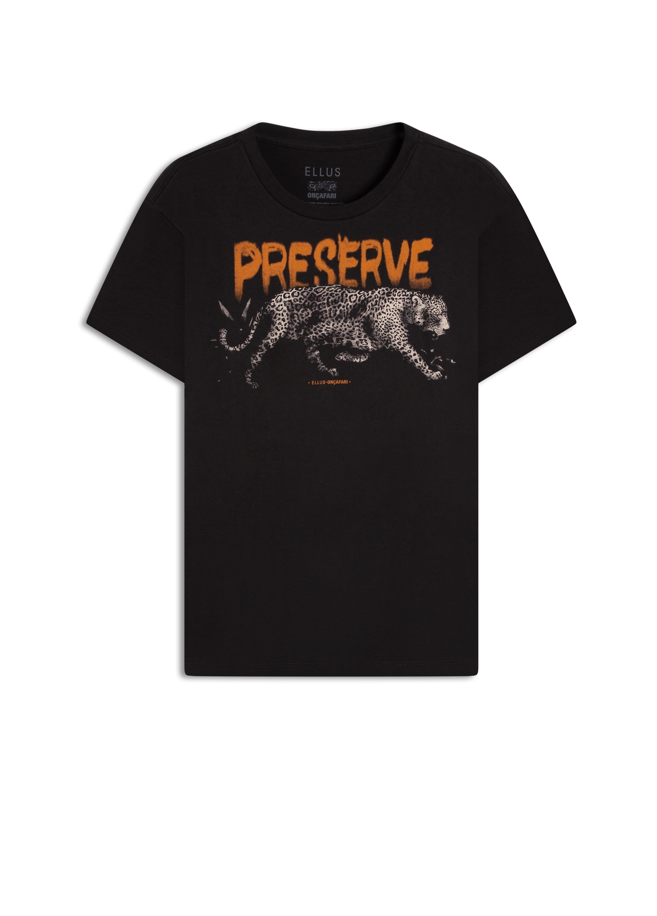 T-Shirt Onçafari Preserve Classic Preto