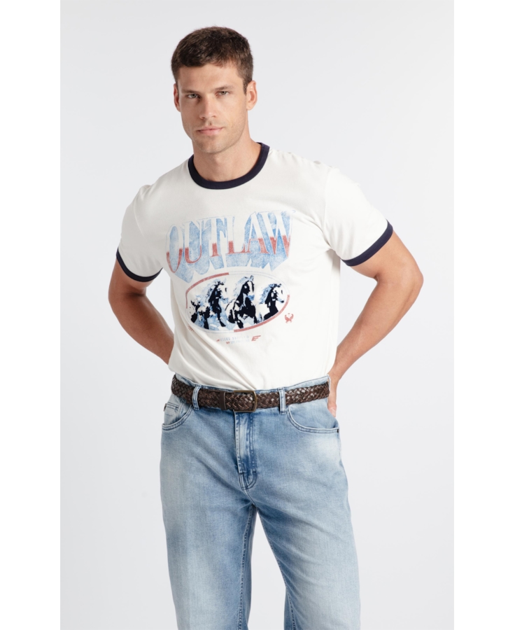 T-Shirt Outlaw Off White