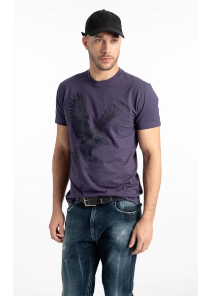 T-Shirt Outline Purple Blue