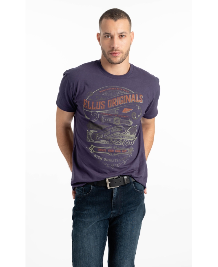 T-Shirt Own Path Purple Blue