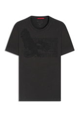 T-Shirt Pima Eagle Quote Verde Militar
