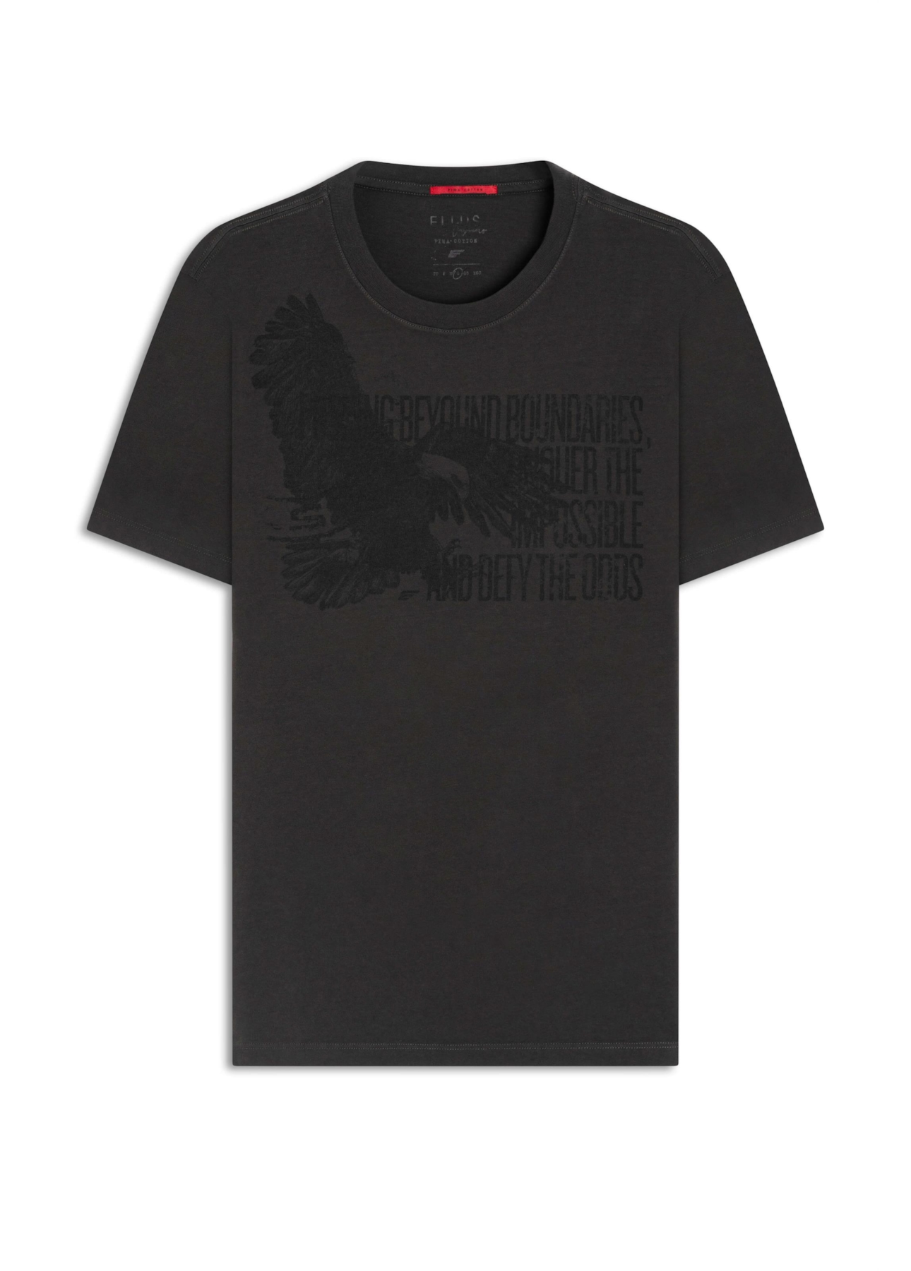 T-Shirt Pima Eagle Quote Verde Militar