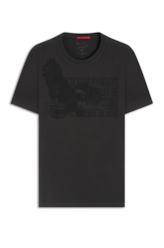 T-Shirt Pima Eagle Quote Verde Militar