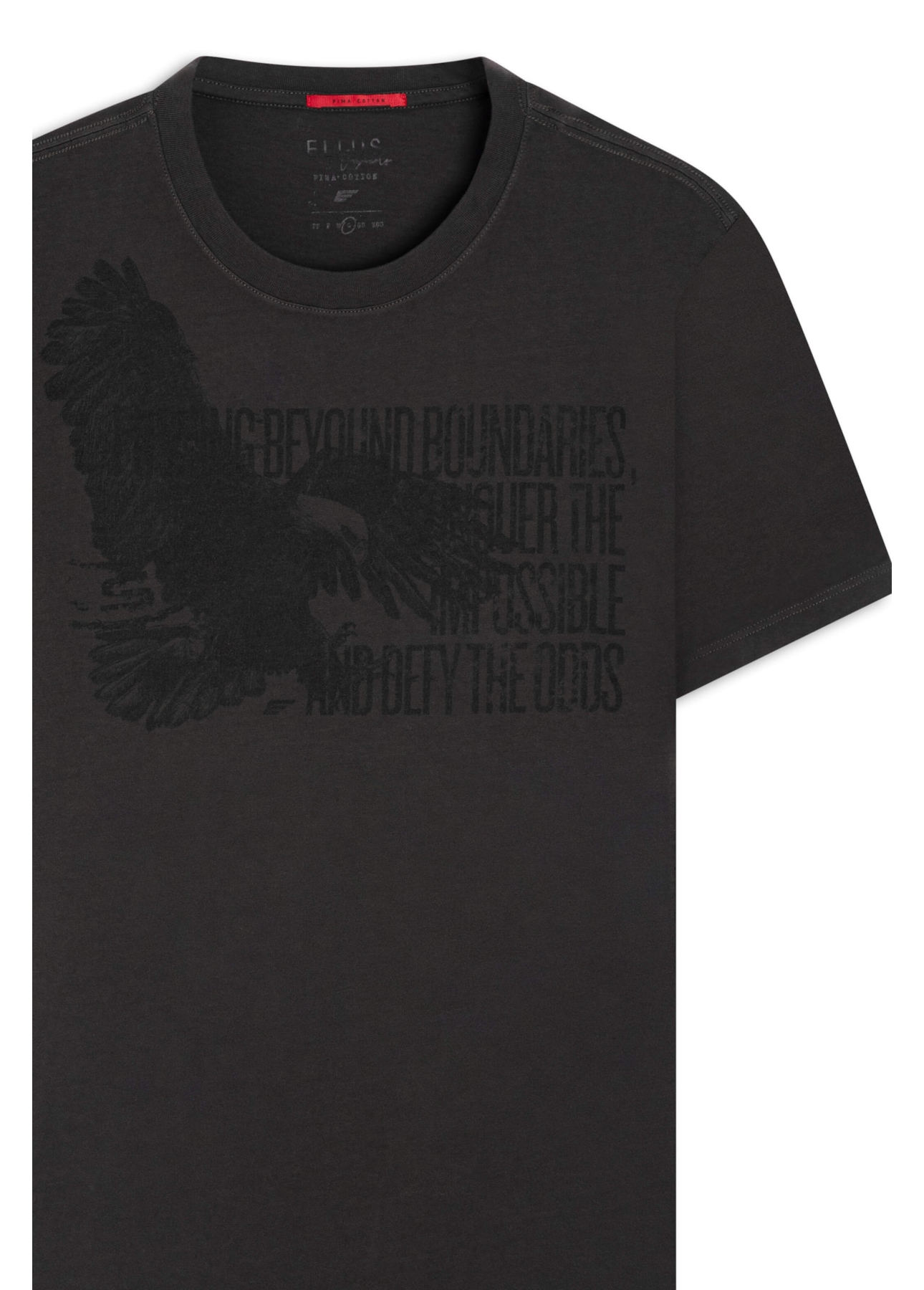 T-Shirt Pima Eagle Quote Verde Militar