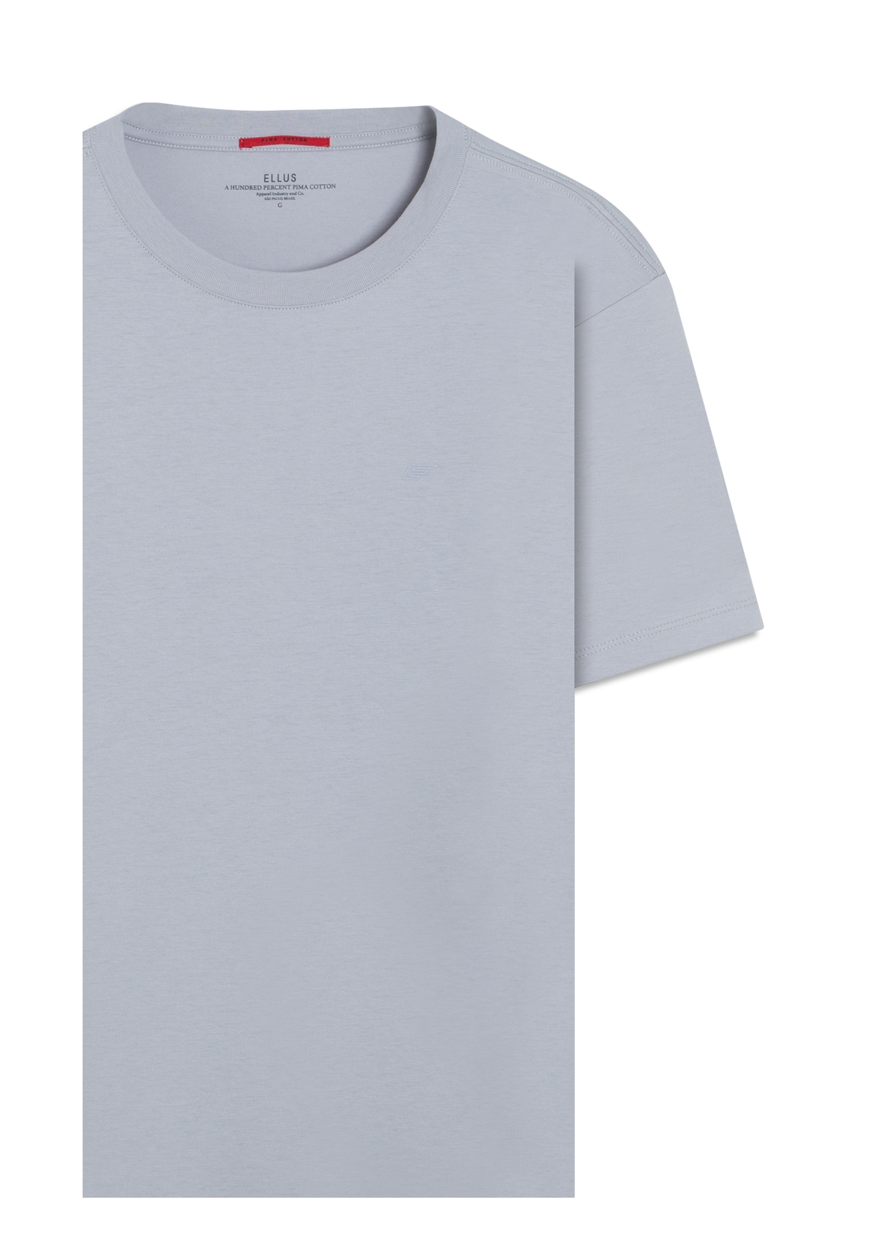 T-Shirt Pima Easa Mirror Azul Seco