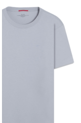 T-Shirt Pima Easa Mirror Azul Seco