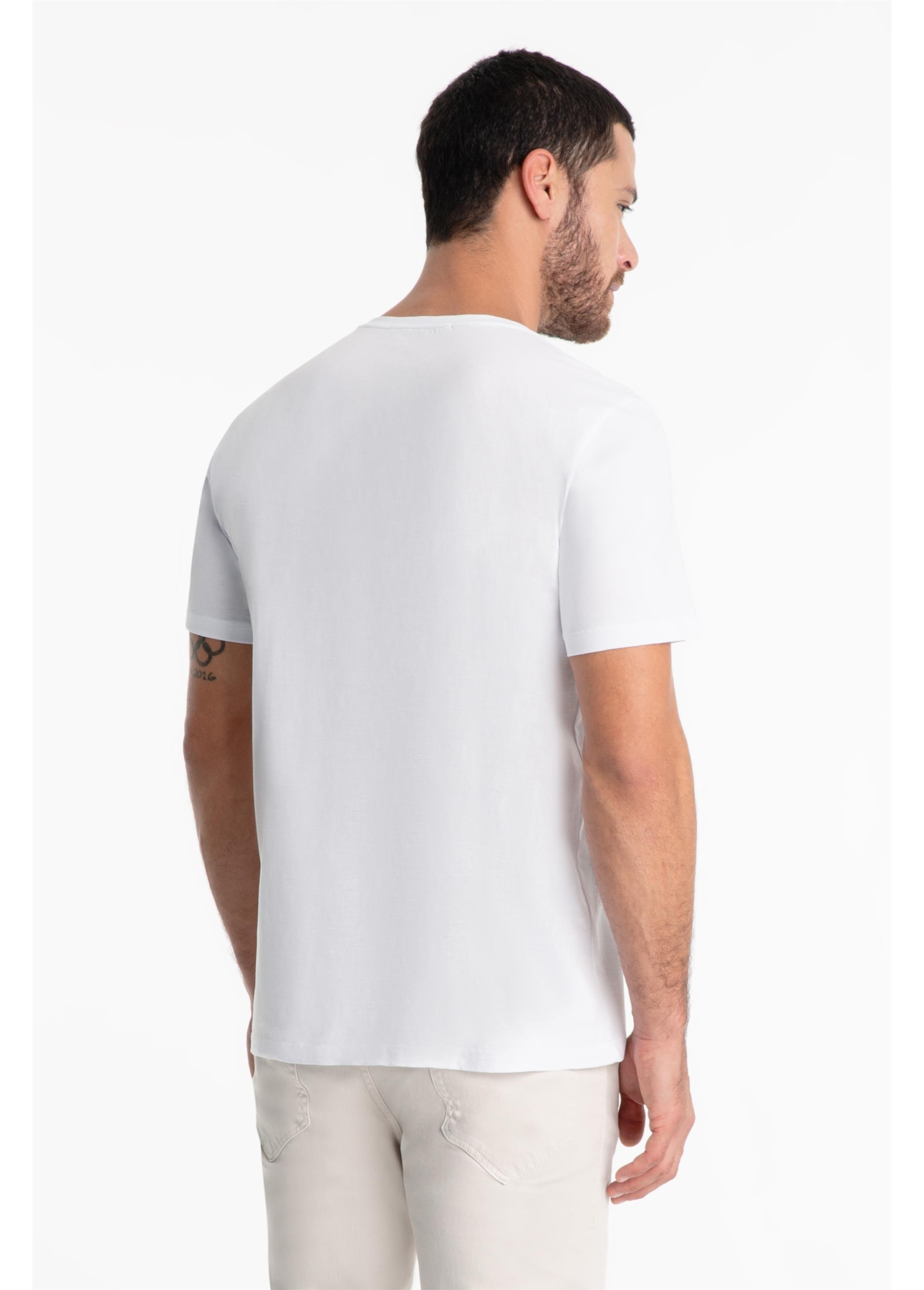 T-Shirt Pima Easa Mirror Branco