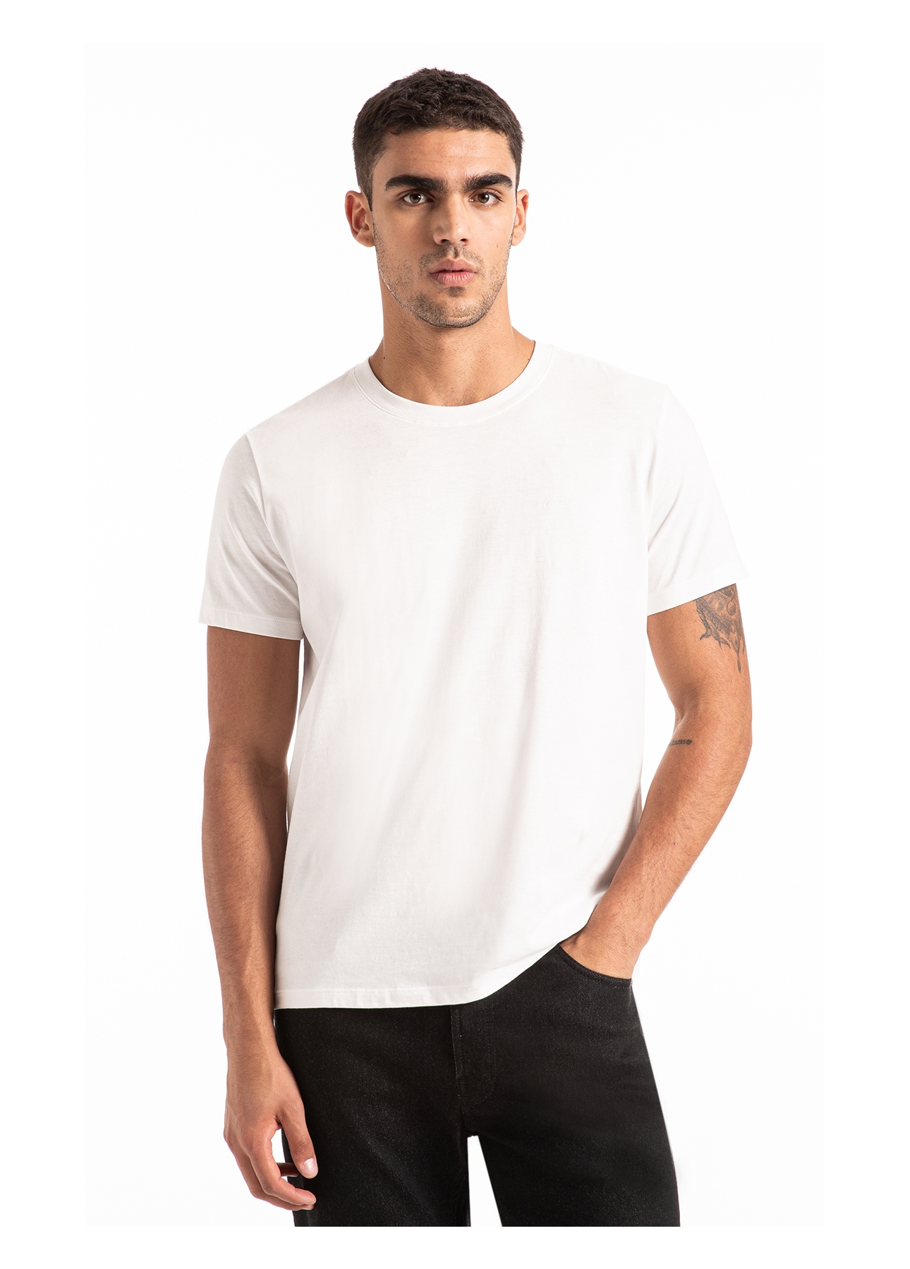 T-Shirt Pima Easa Mirror Branco