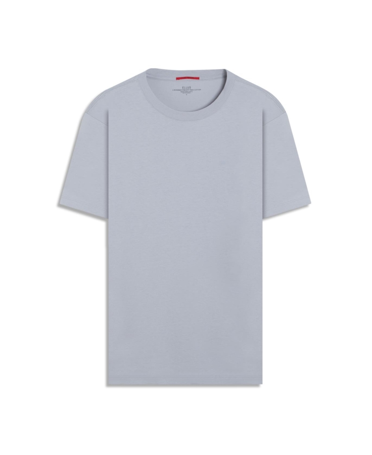 T-Shirt Pima Easa Mirror Classic Azul Seco