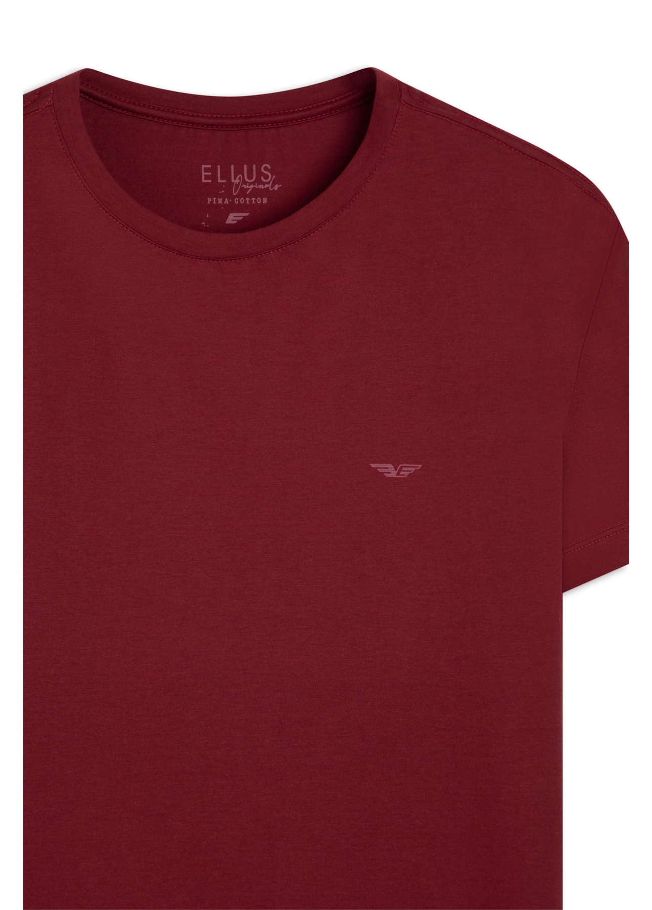T-Shirt Pima Easa Mirror Classic Bordeaux