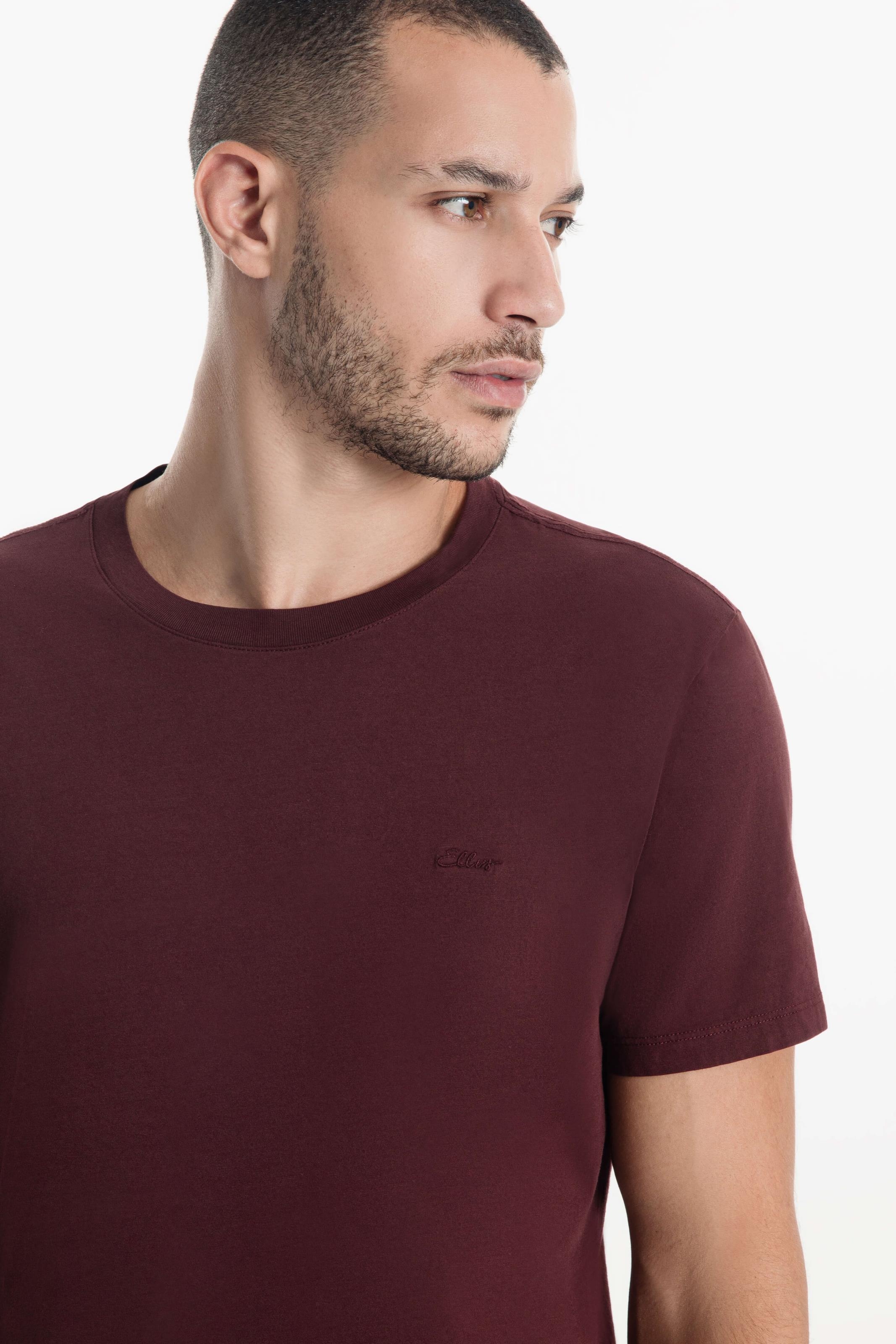 T-Shirt Pima Easa Mirror Classic Bordeaux