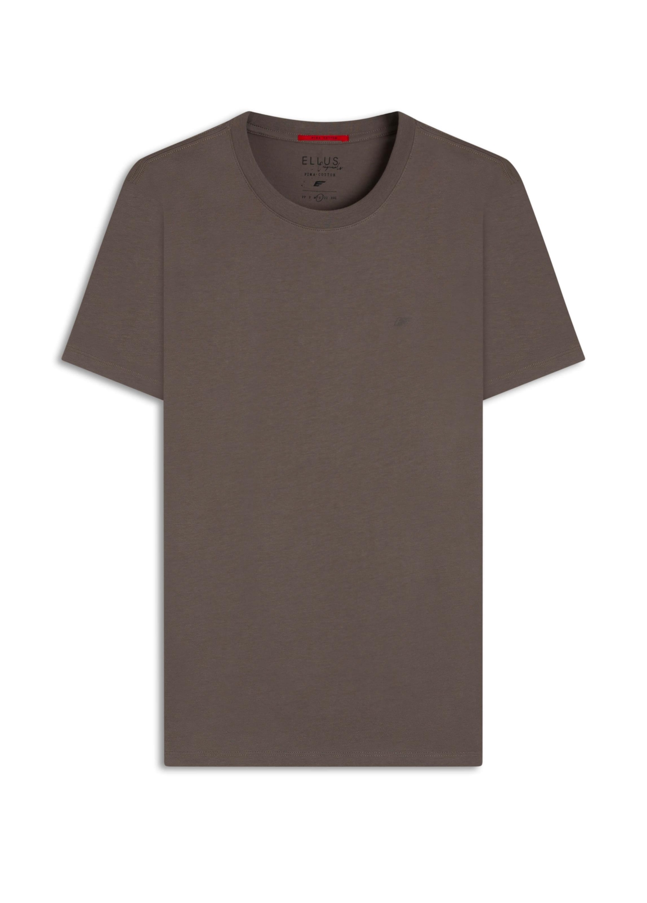 T-Shirt Pima Easa Mirror Classic Marrom