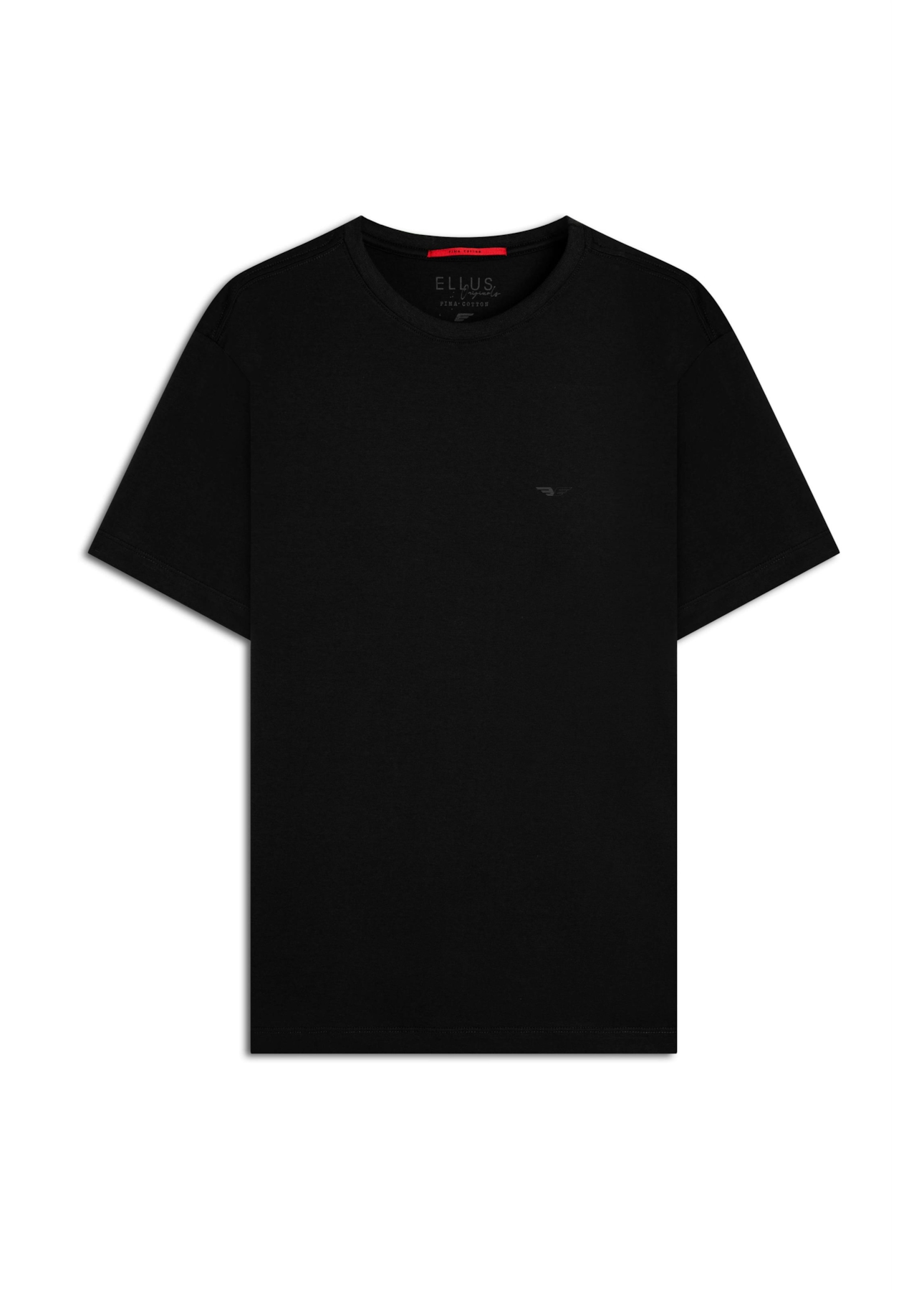 T-Shirt Pima Easa Mirror Classic Preto