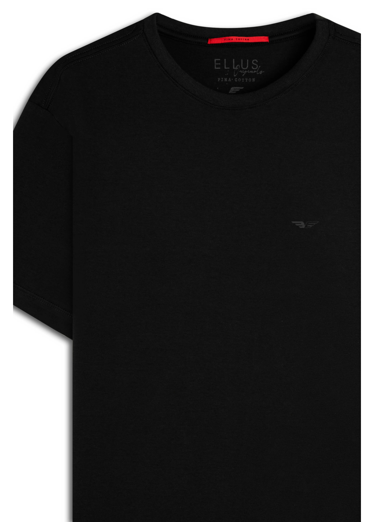 T-Shirt Pima Easa Mirror Classic Preto