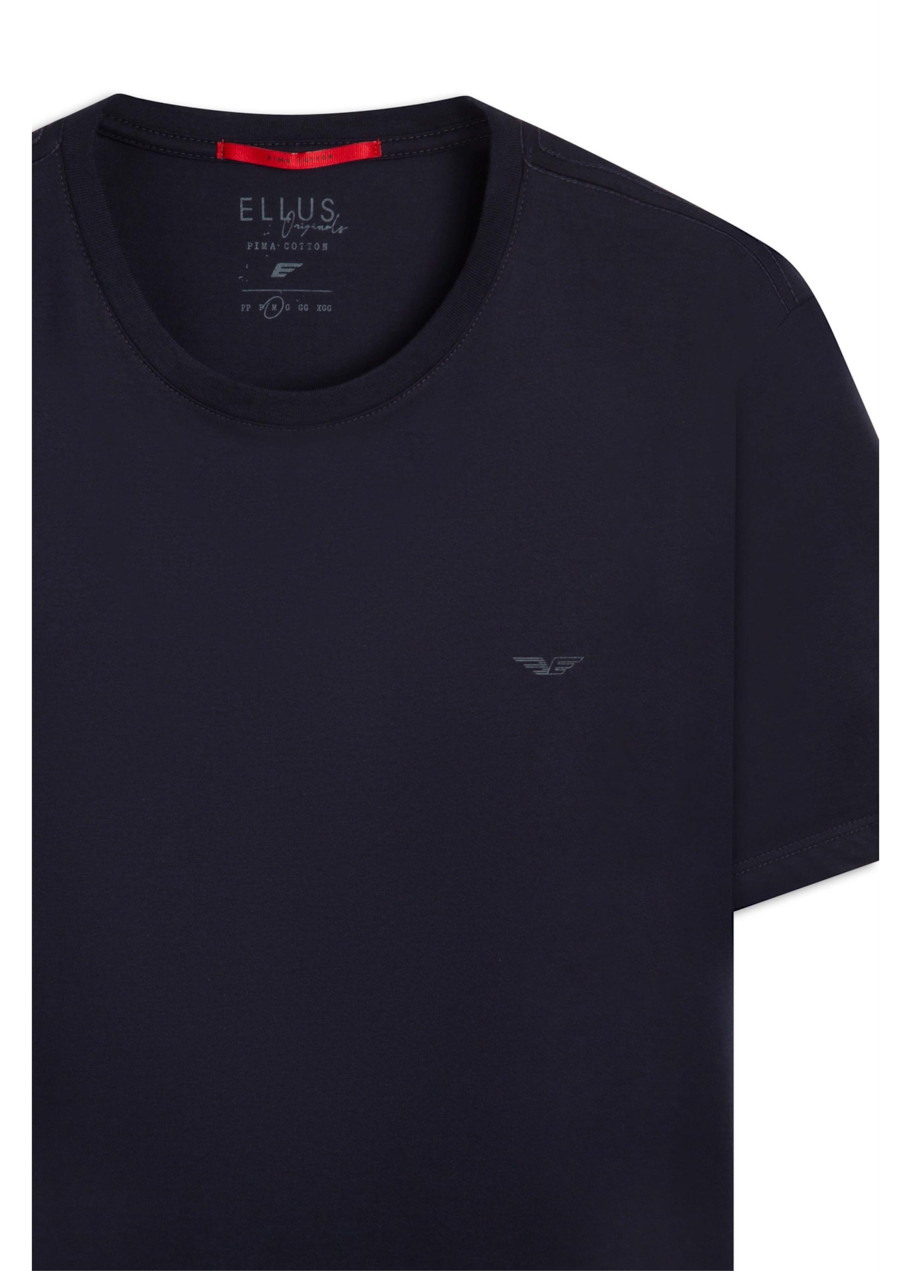 T-Shirt Pima Easa Mirror Dark Navy