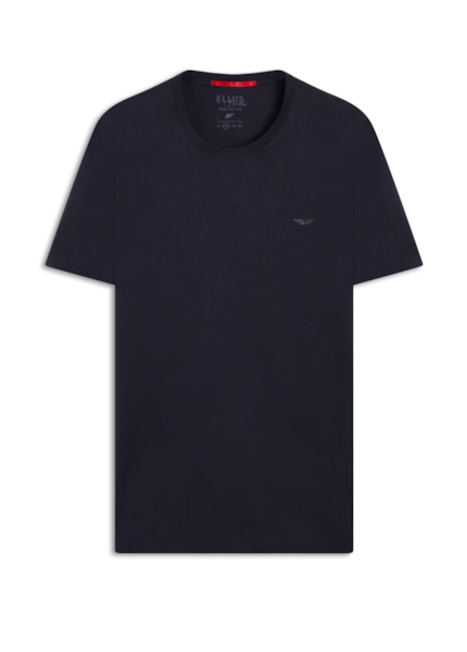 T-Shirt Pima Easa Mirror Dark Navy