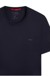 T-Shirt Pima Easa Mirror Dark Navy
