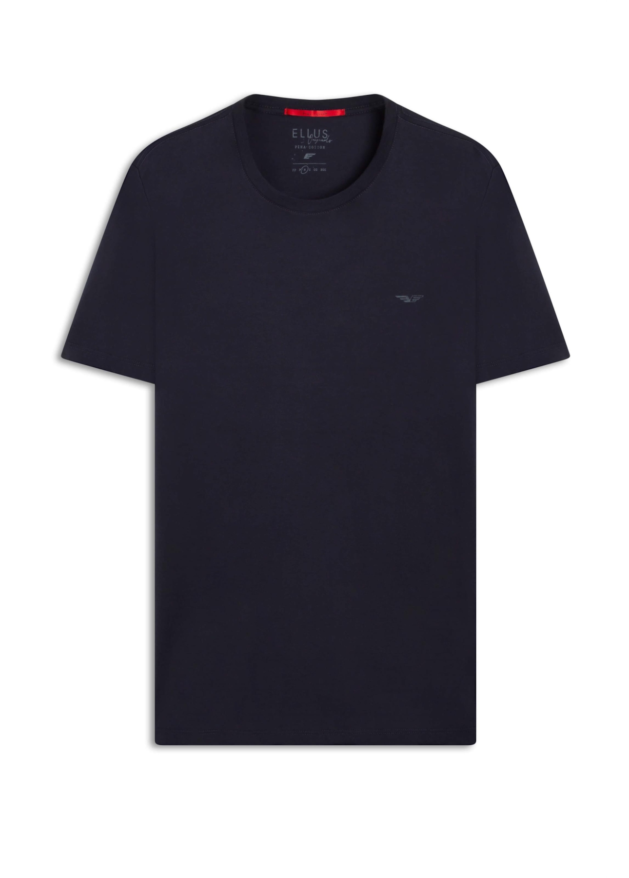 T-Shirt Pima Easa Mirror Dark Navy